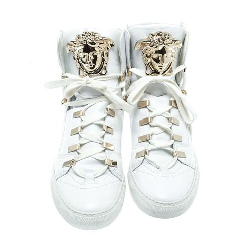 cheap versace high tops|versace high top sneakers white.